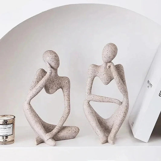 REFLENT™ Modern Sculpture – Abstract Human Ceramic Decor - 