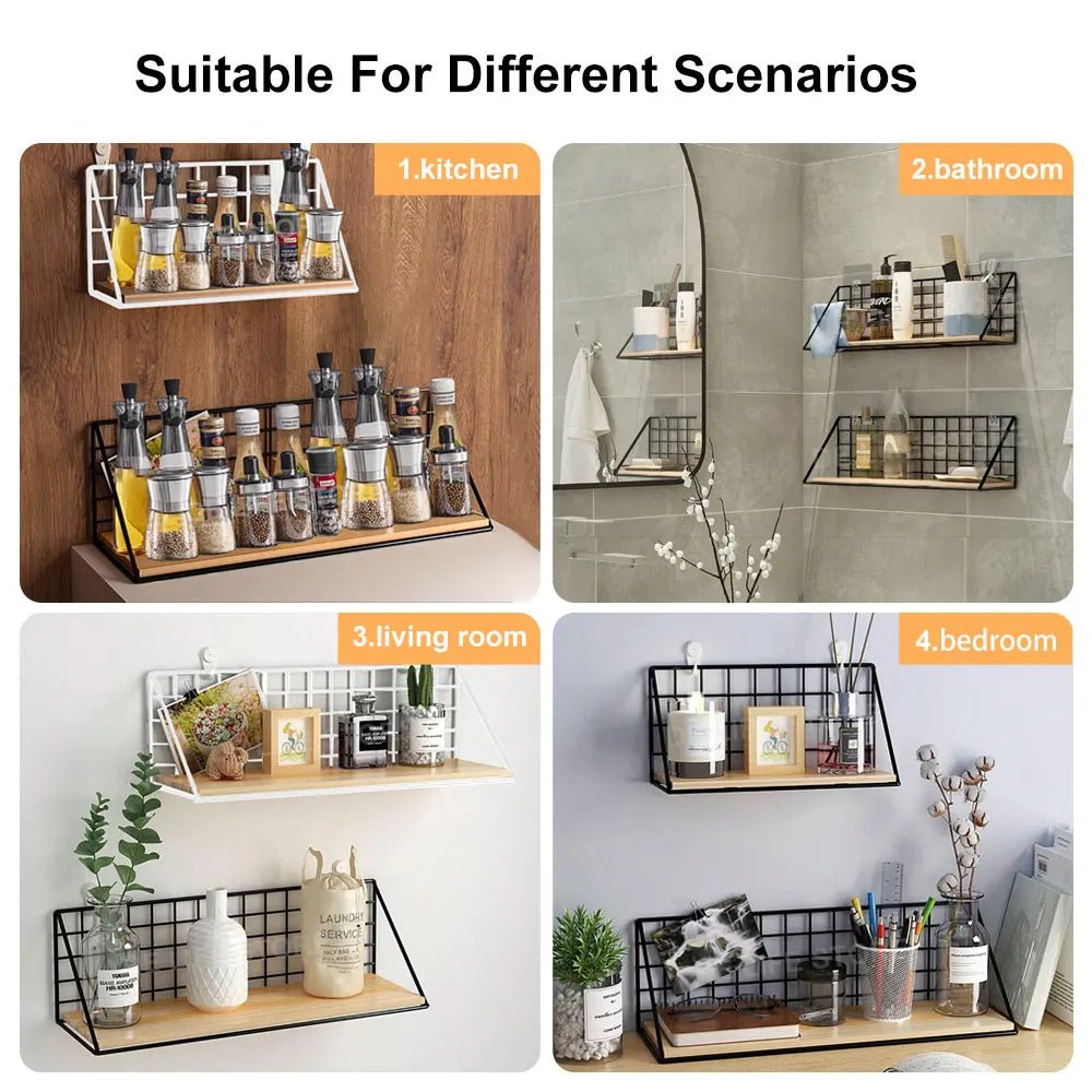 ROMOLO™ Wall Mounted Spice Rack – Kitchen & Bathroom Organizer | AURÈA HOME - 