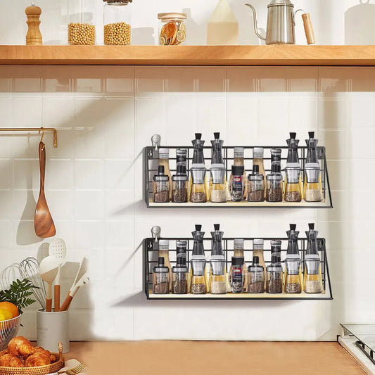 ROMOLO™ Wall Mounted Spice Rack – Kitchen & Bathroom Organizer | AURÈA HOME - 