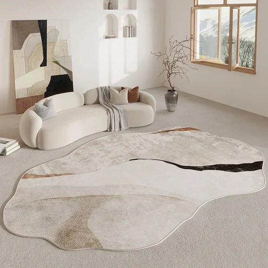 RUGNAT™ Modern Area Rug – Neutral Soft Carpet for Living Room - 