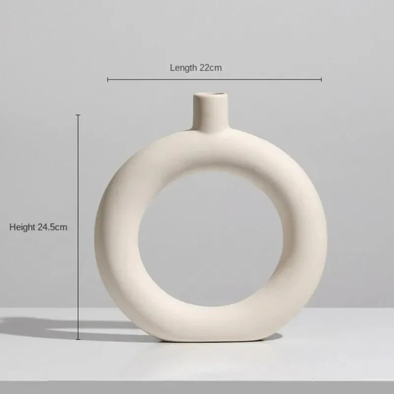 SIMPLINE™ Decorative Vases – Minimalist Nordic Ceramic Set - 