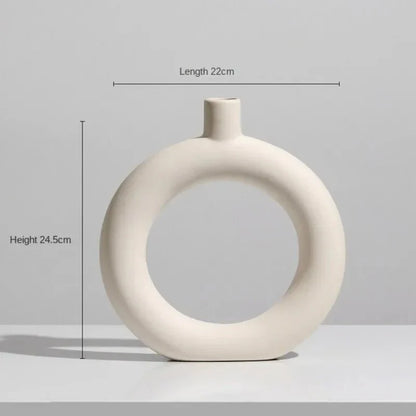 SIMPLINE™ Decorative Vases – Minimalist Nordic Ceramic Set - 