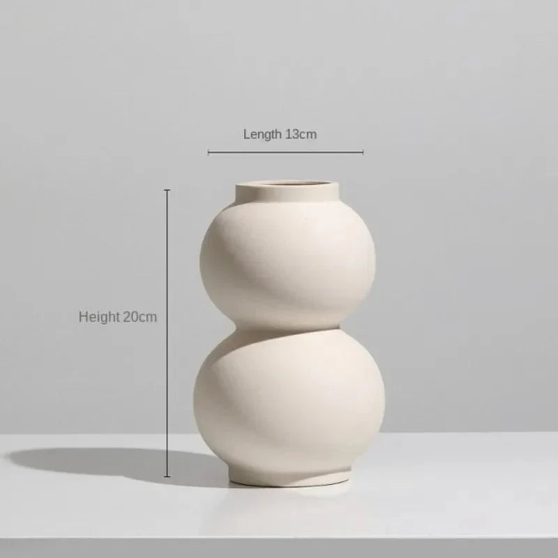 SIMPLINE™ Decorative Vases – Minimalist Nordic Ceramic Set - 