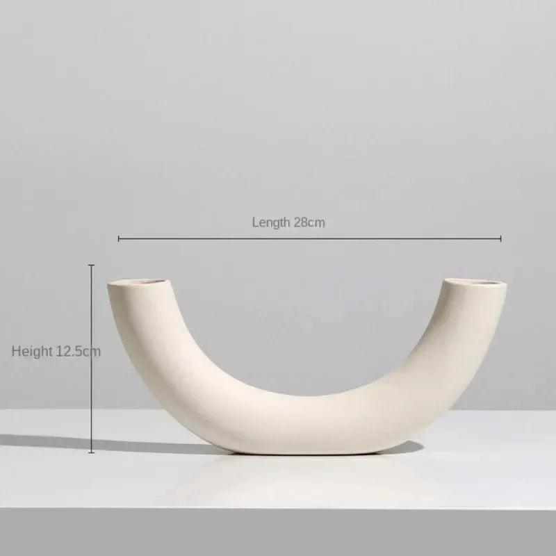 SIMPLINE™ Decorative Vases – Minimalist Nordic Ceramic Set - 