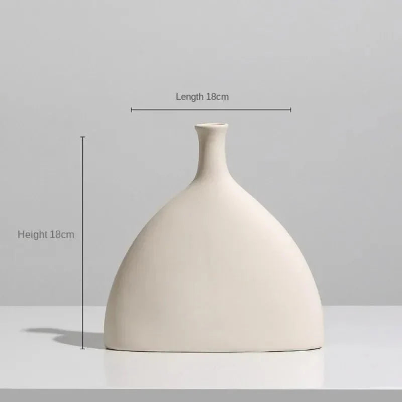 SIMPLINE™ Decorative Vases – Minimalist Nordic Ceramic Set - 