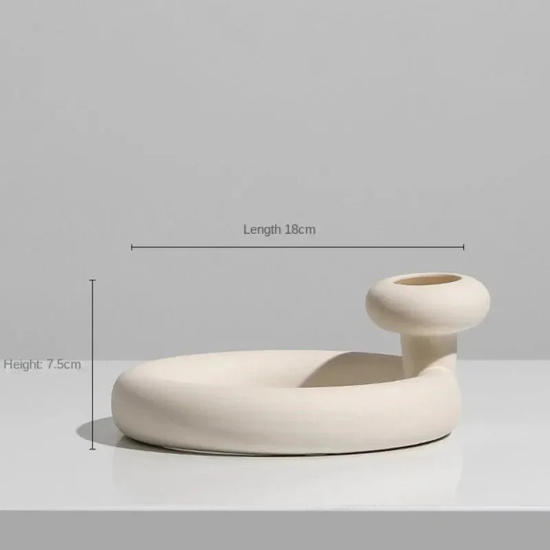 SIMPLINE™ Decorative Vases – Minimalist Nordic Ceramic Set - 