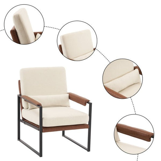 Single Iron Frame Chair - 