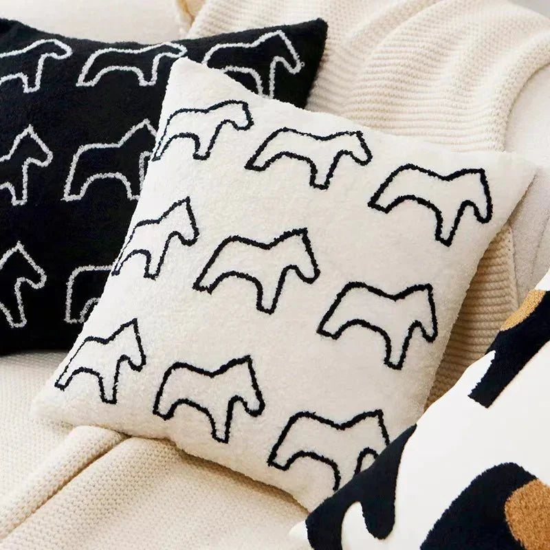SPIRITS™ Pillow Cover – Embroidered Decorative Cushion for Sofa - 
