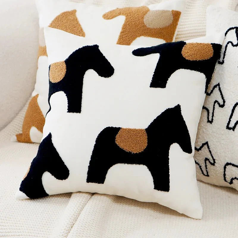 SPIRITS™ Pillow Cover – Embroidered Decorative Cushion for Sofa - 