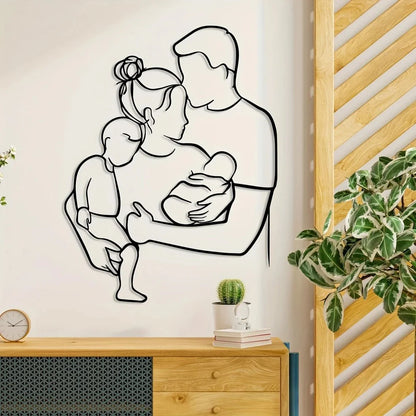 SWEETDREAM™ Wire Wall – Family Art in Minimal Line Style - 