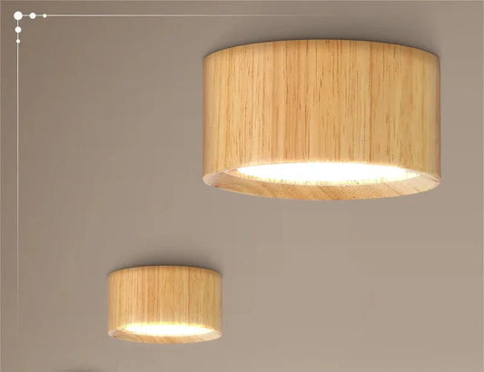 TINOQ™ Wooden Ceiling Light – GX53 LED, 9W, Warm or Neutral Light | AURÈA HOME - 