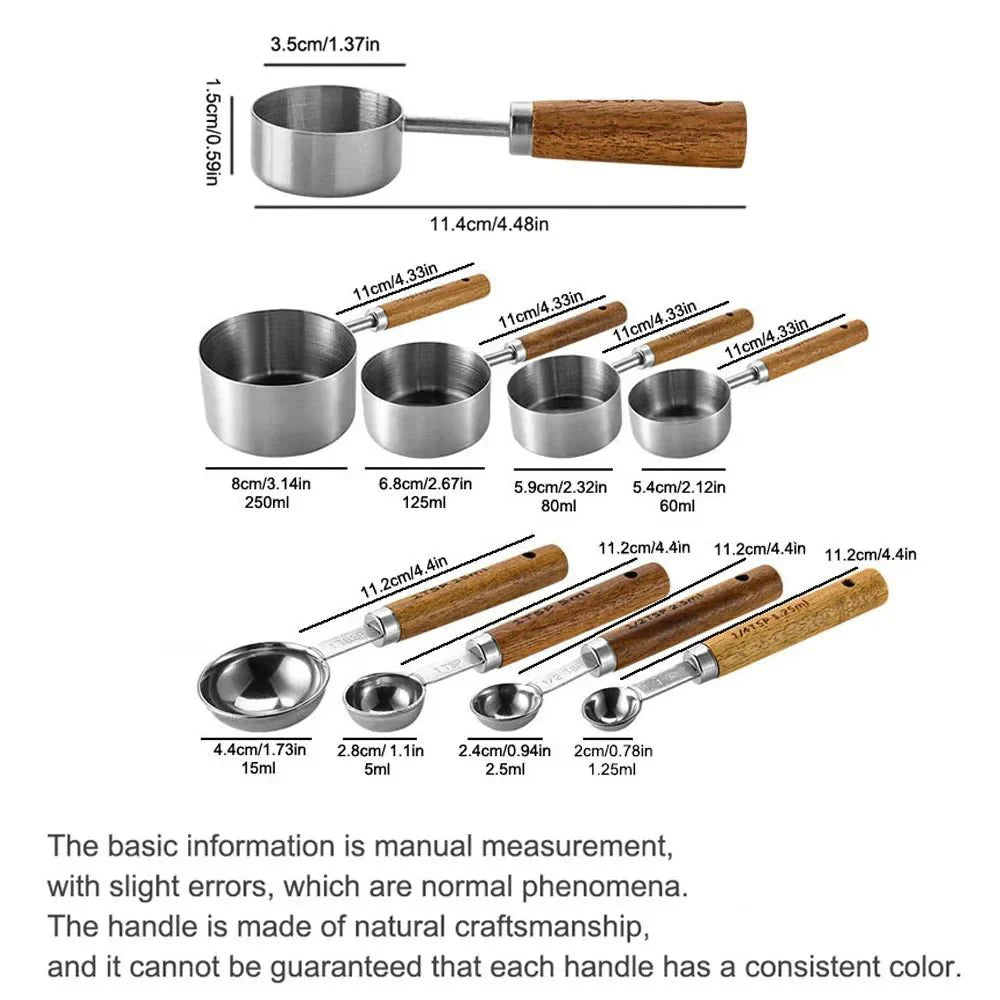 TOF™ Measuring Spoons – Stainless Steel Set - 