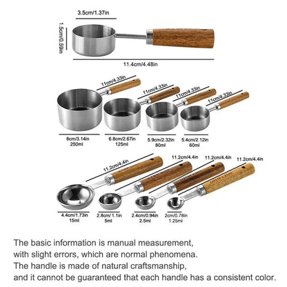 TOF™ Measuring Spoons – Stainless Steel Set - 