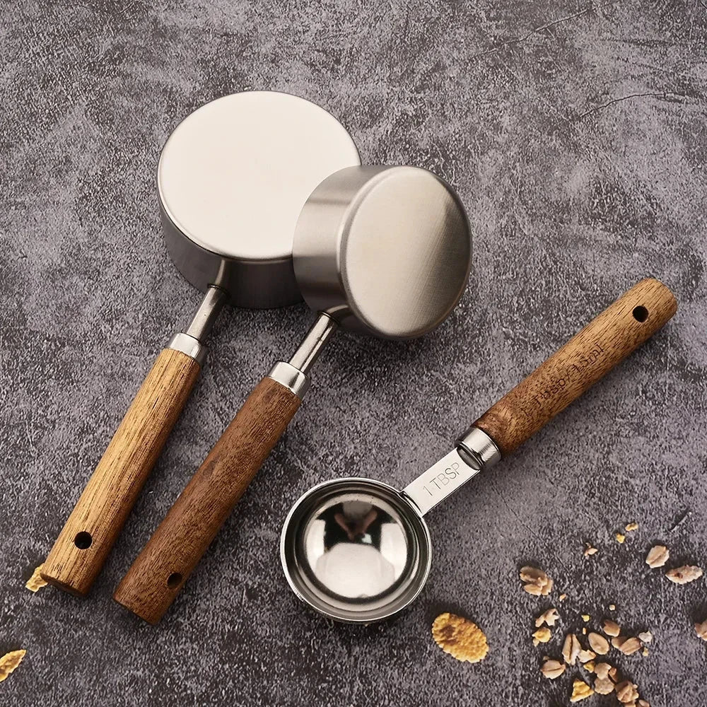 TOF™ Measuring Spoons – Stainless Steel Set - 