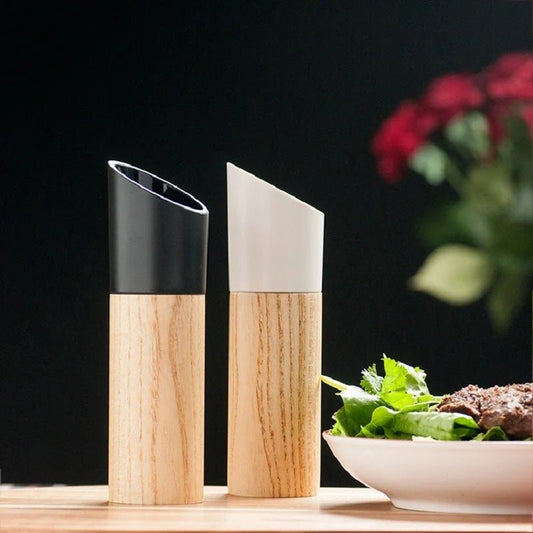 TRAC™ Wooden Spice Grinder – Ceramic Core Salt & Pepper Mill | AURÈA HOME - 