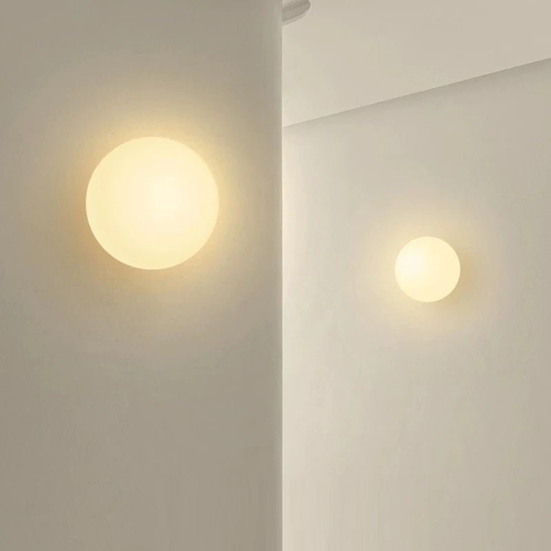 TRISTY™ LED Wall Sconce – Round Minimalist Glass Light - 