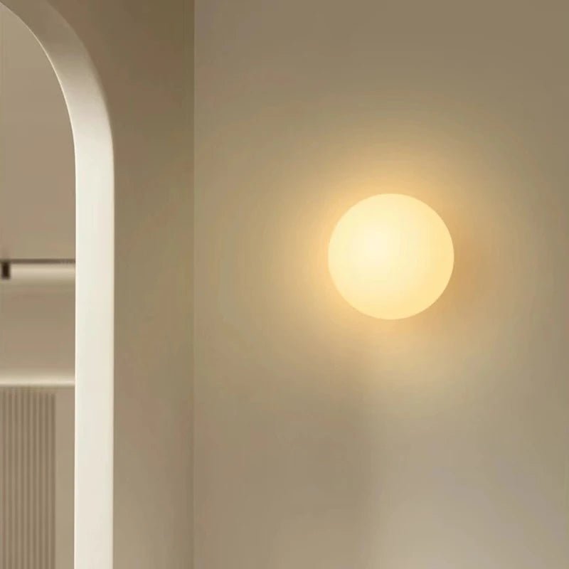 TRISTY™ LED Wall Sconce – Round Minimalist Glass Light - 