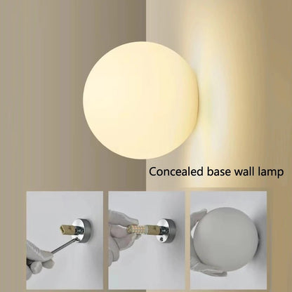 TRISTY™ LED Wall Sconce – Round Minimalist Glass Light - 