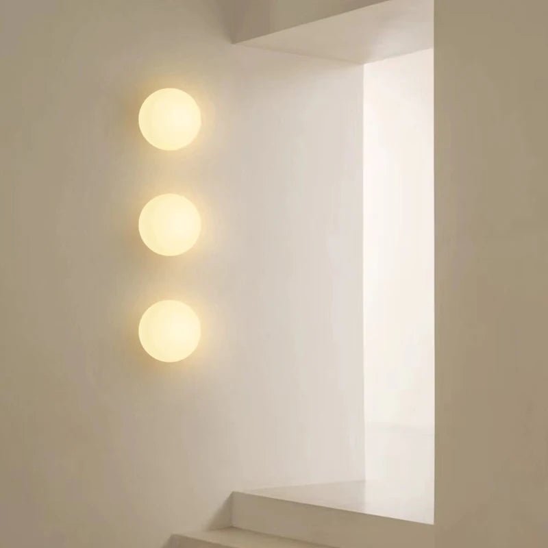 TRISTY™ LED Wall Sconce – Round Minimalist Glass Light - 