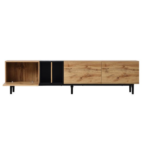 TV stand LINEA™ – Modern wood cabinet for up to 80'' screens - tv stand