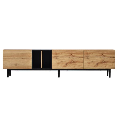 TV stand LINEA™ – Modern wood cabinet for up to 80'' screens - tv stand
