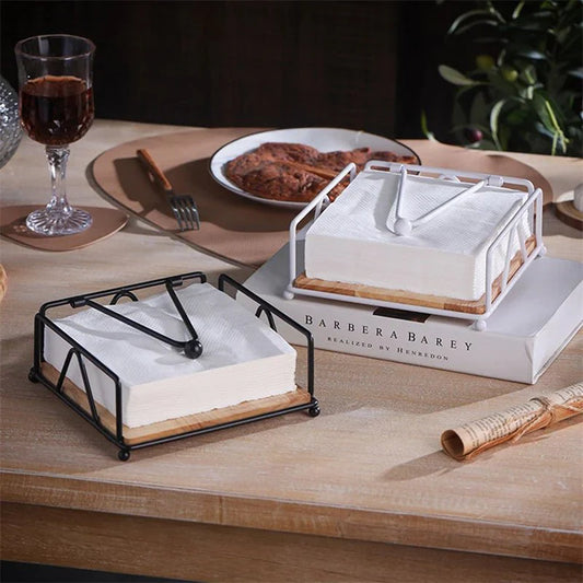 V - HOLDER™ Tissue Box – Minimalist Desk Organizer in Wood - 