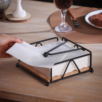 V - HOLDER™ Tissue Box – Minimalist Desk Organizer in Wood - 