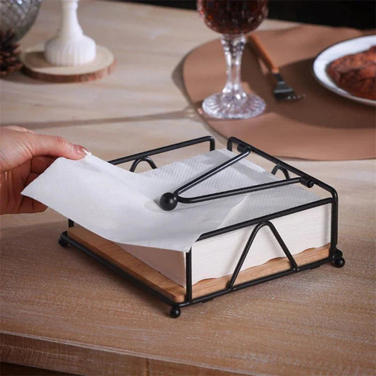 V - HOLDER™ Tissue Box – Minimalist Desk Organizer in Wood - 