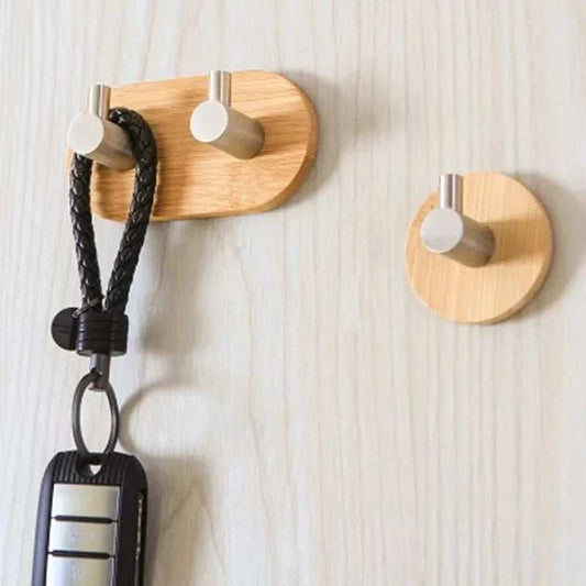WHOOK™ Wooden Wall Hook – Minimalist Coat Peg for Entryway - 