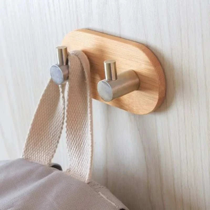 WHOOK™ Wooden Wall Hook – Minimalist Coat Peg for Entryway - 