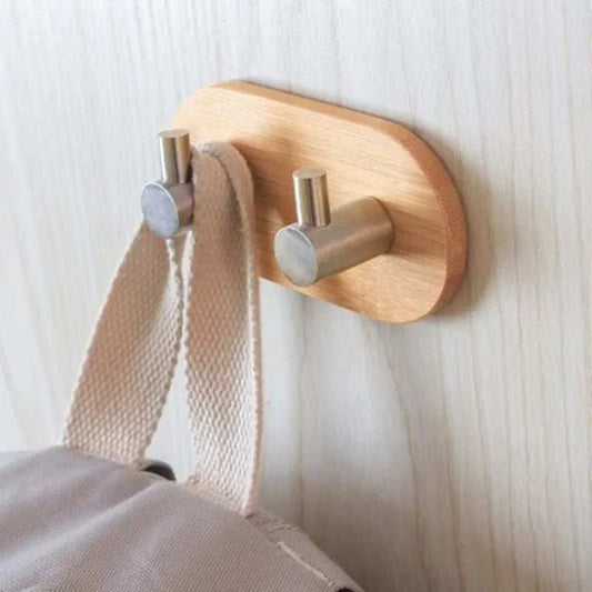 WHOOK™ Wooden Wall Hook – Minimalist Coat Peg for Entryway - 