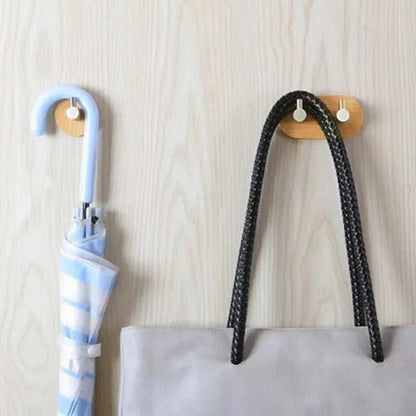 WHOOK™ Wooden Wall Hook – Minimalist Coat Peg for Entryway - 