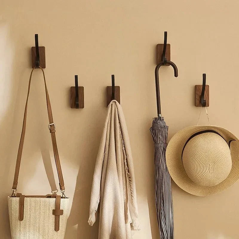 WOOK™ Wooden Wall Hook – Minimal Coat Hanger Peg Rac - 