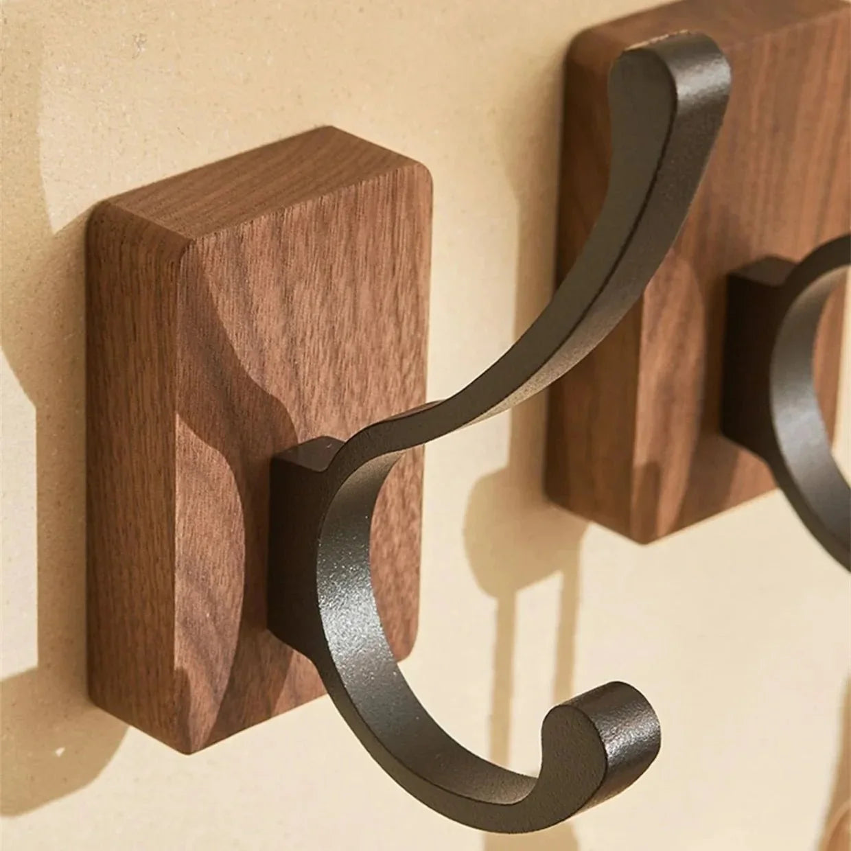WOOK™ Wooden Wall Hook – Minimal Coat Hanger Peg Rac - 